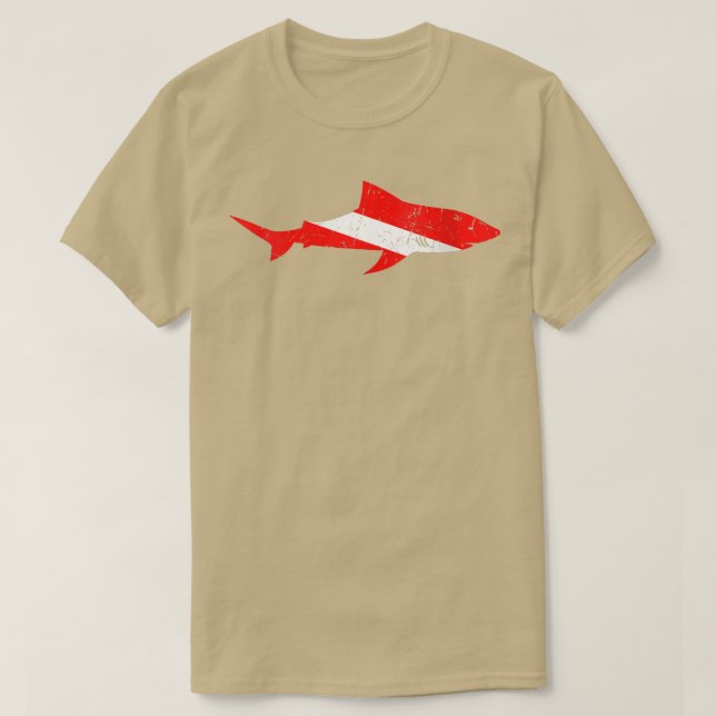 Camiseta Mujeres Tiburones Scuba Buceando por debajo de la  (Diseño del anverso)