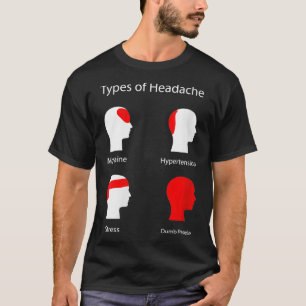 Camiseta Mujeres Tipos de dolor de cabeza VNeck