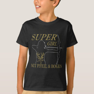 Camiseta Mujeres Tiro con Arco Super Chica con Flecha y Arc