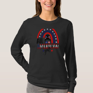 Camiseta Mujeres Todas Chicas Estadounidenses Patrióticas 4