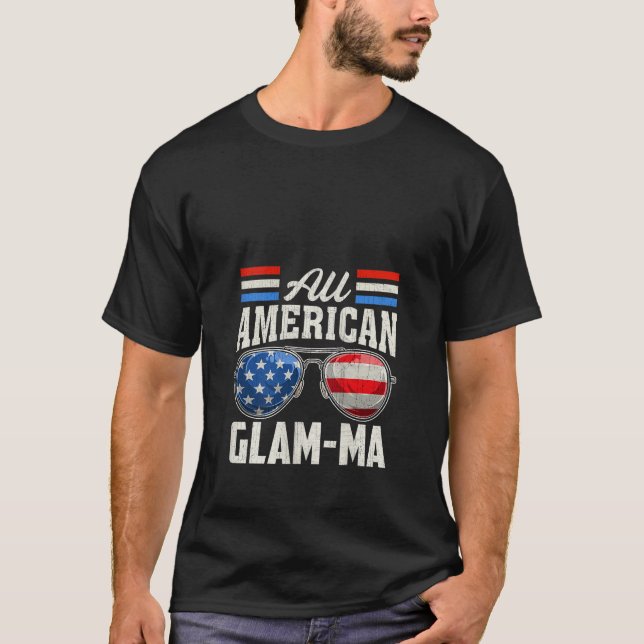 Camiseta Mujeres Todas Las mamáes De Glam Estadounidenses 4 (Anverso)