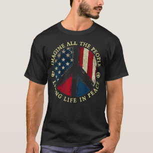 Camiseta Mujeres Todo El Pueblo Imagina Vivir En Paz
