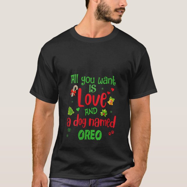 Camiseta Mujeres Todo lo que necesitas es amor y un perro l (Anverso)