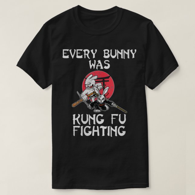 Camiseta Mujeres Todos Los Conejitos Fueron Kung Fu Luchand (Diseño del anverso)