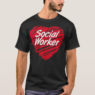 Camiseta Mujeres Trabajadoras Sociales Corazón Para La Escu