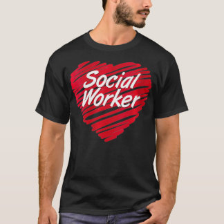 Camiseta Mujeres Trabajadoras Sociales Corazón Para La Escu