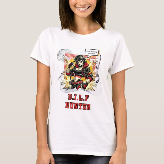 Camiseta Mujeres tranquilas a las que les gustan los papás  (Anverso)