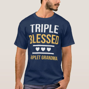 Camiseta Mujeres Triple Triple Triplet Abuela Abuelas Fu