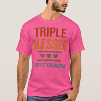 Camiseta Mujeres Triple Triple Triplet Abuela Abuelas Fu