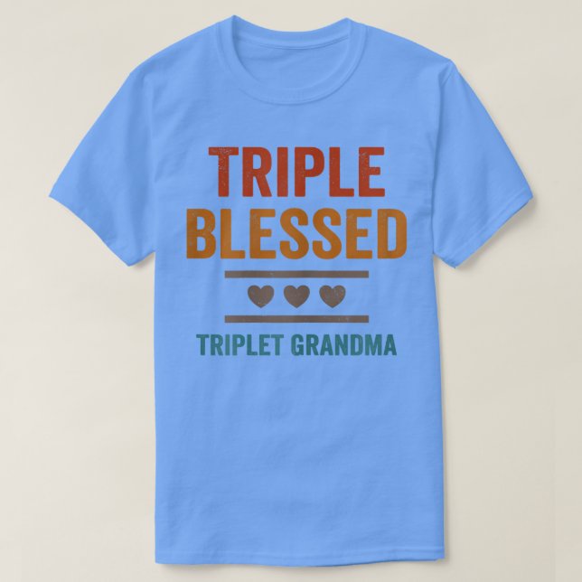 Camiseta Mujeres Triple Triple Triplet Abuela Abuelas Fu (Diseño del anverso)