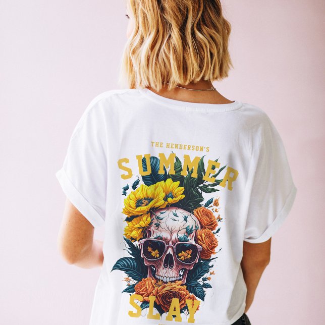 Camiseta Mujeres tropicales de vacaciones de verano en la f (Subido por el creador)