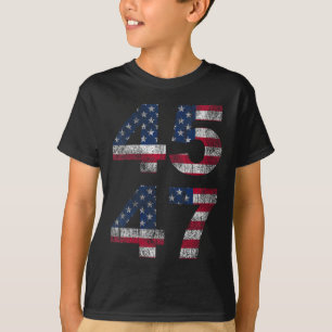 Camiseta Mujeres Trump 45 47 2024 Difícil de la presidencia