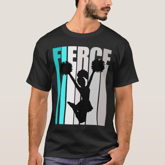 Camiseta Mujeres Turquesa Fierce Alegre Cumpleaños Colo (Anverso)