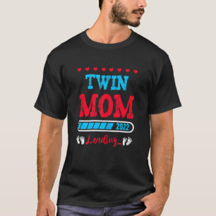 Camiseta Mujeres Twin Mom Para Estar Embarazadas