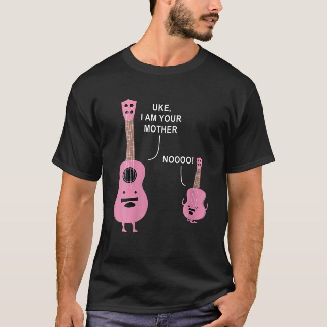 Camiseta Mujeres Uke Soy Tu Madre Ukulele Guitar Música M (Anverso)