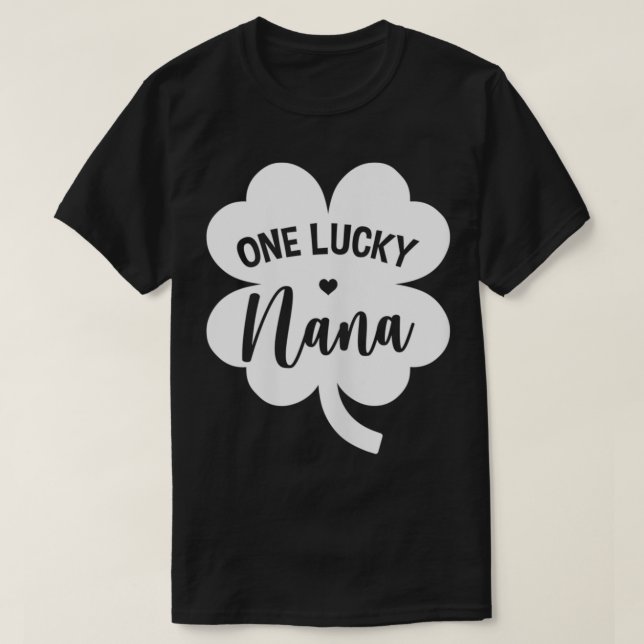 Camiseta Mujeres Un Afortunado Nana Shamrock Four Leaf Clov (Diseño del anverso)