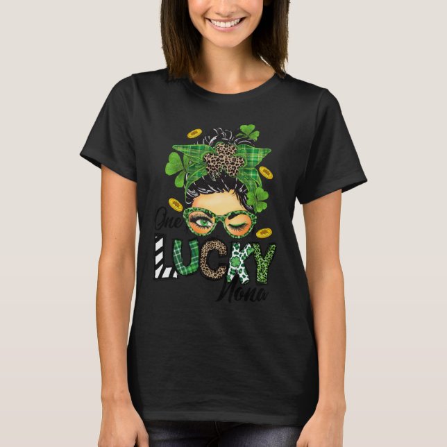 Camiseta Mujeres Un Afortunado Nona St Patricks Day Madre S (Anverso)