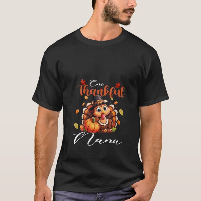Camiseta Mujeres Una Calabaza De Nana Agradecida Caída De O (Anverso)