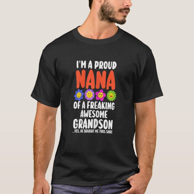 Camiseta Mujeres Una orgullosa Nana de una abuela Nana Abue (Anverso)