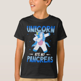 Camiseta Mujeres Unicornio se comen mi páncreas V-cuello