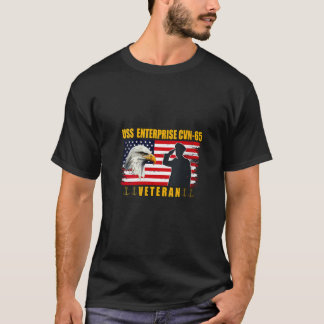 Camiseta Mujeres USS Enterprise Aircraft Carrier Veterans F