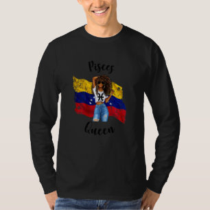 Camiseta Mujeres Venezolanas Piscis Reina Afro Africana Zod