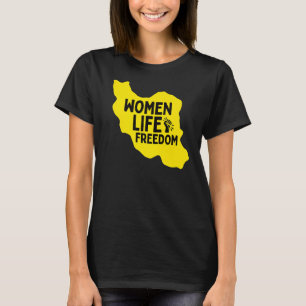 Camiseta Mujeres Vida Libertad Apoyo a la Persa Zan Zendegi