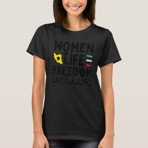 Camiseta Mujeres Vida Libertad Apoyo a la Persa Zan Zendegi