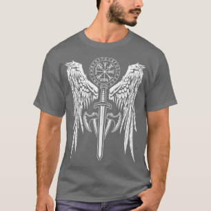 Camiseta Mujeres Viking Valhalla Valkyrie Wings Norse Mytho