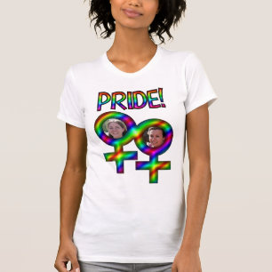 Camiseta Mujeres vinculadas Rótulos foto marco orgullo gay