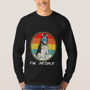 Camiseta Mujeres Viñetas De Ojos Alaskan Malamute Usan Perr