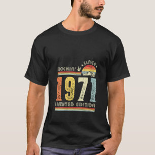 Camiseta Mujeres Vintage 1971 Rockin desde 1971 51er cumple