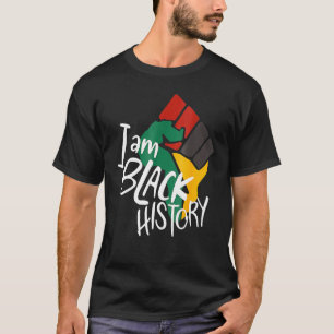 Camiseta Mujeres Vintage Black History Month Shirt Fist Wom