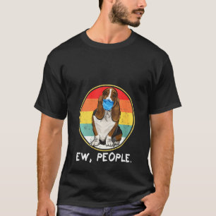 Camiseta Mujeres Vintage Ew Personas Basset Hound Perro Que