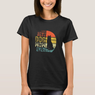 Camiseta Mujeres Vintage Husky Siberiano Mejor Mamá Perro S