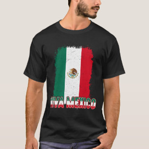 Camiseta Mujeres Viven la Bandera de México Niños Infierno 