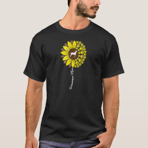 Camiseta Mujeres Weimaraner Mamá Para Mujeres Sunflower Wei