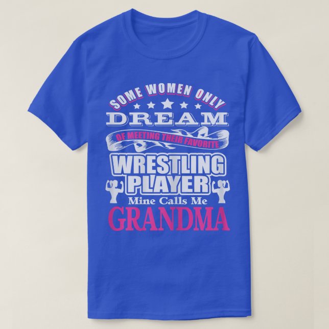 Camiseta Mujeres WRESTLING Abuela Funny algodón t s  (Diseño del anverso)