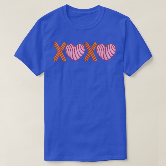 Camiseta Mujeres XOXO Conchas y Churros Amante del pan mexi