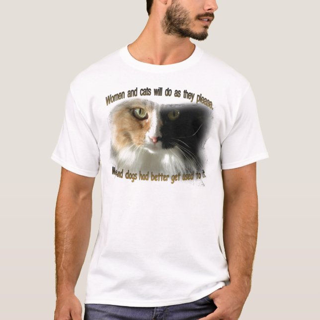 Camiseta Mujeres y gatos… (Anverso)