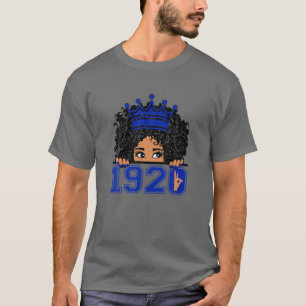 Camiseta Mujeres Zeta-1920 Rótulo de mano Phi-Beta de la C