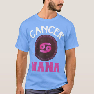 Camiseta Mujeres Zodiac Cáncer de Rótulo Nana Shirt Horosco