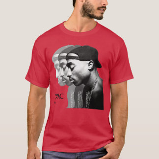 Camiseta Mujeresupac Repetir Cuello en V familia vintage