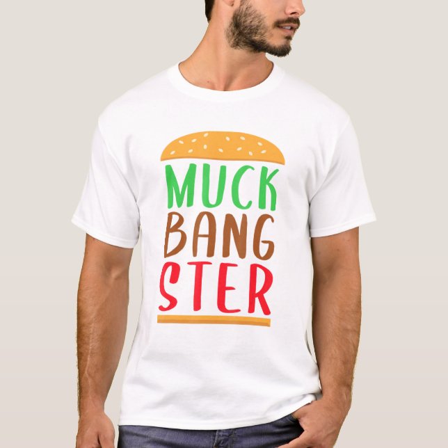 Camiseta Mukbangster Muckbang Asmr Hamburger Sound Therapy (Anverso)