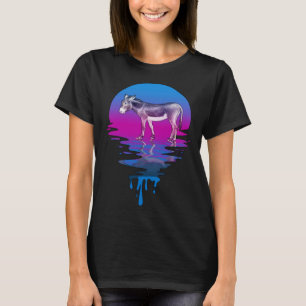 Camiseta Mula Vintage Retro Atardecer