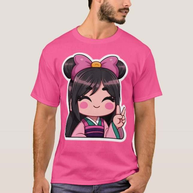 Camiseta Mulan Kawaii (Anverso)