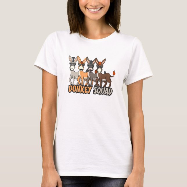 Camiseta Mule Cuke Baby Donkey Squad (Anverso)