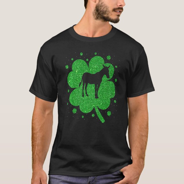 Camiseta Mule divertida irlandesa Shamrock Mule St Patrick' (Anverso)