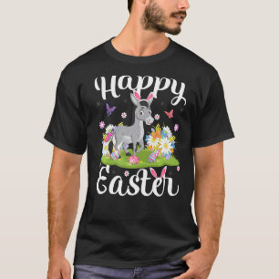 Camiseta Mule Easter Huevo cazando Mule Floral Domingo de P