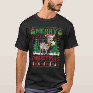Camiseta Mule Lover Xmas enciende Navidades de Santa Ugly M